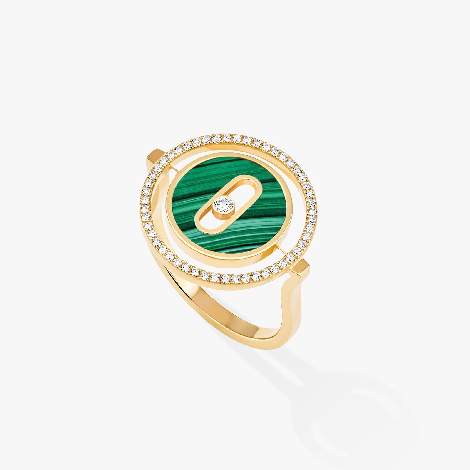 MESSIKA LUCKY MOVE PM MALACHITE RING - ELEGANCETIMES