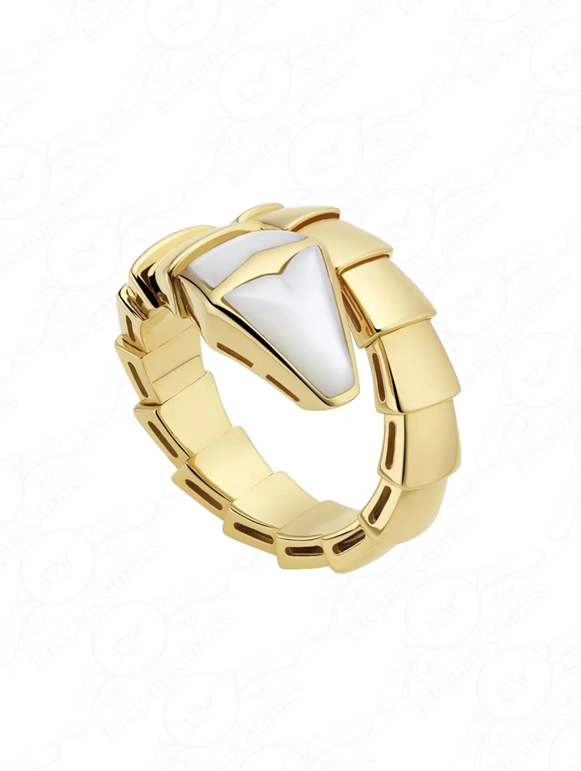 Authentic Bvlgari Serpenti MOP Ring - In Dubai