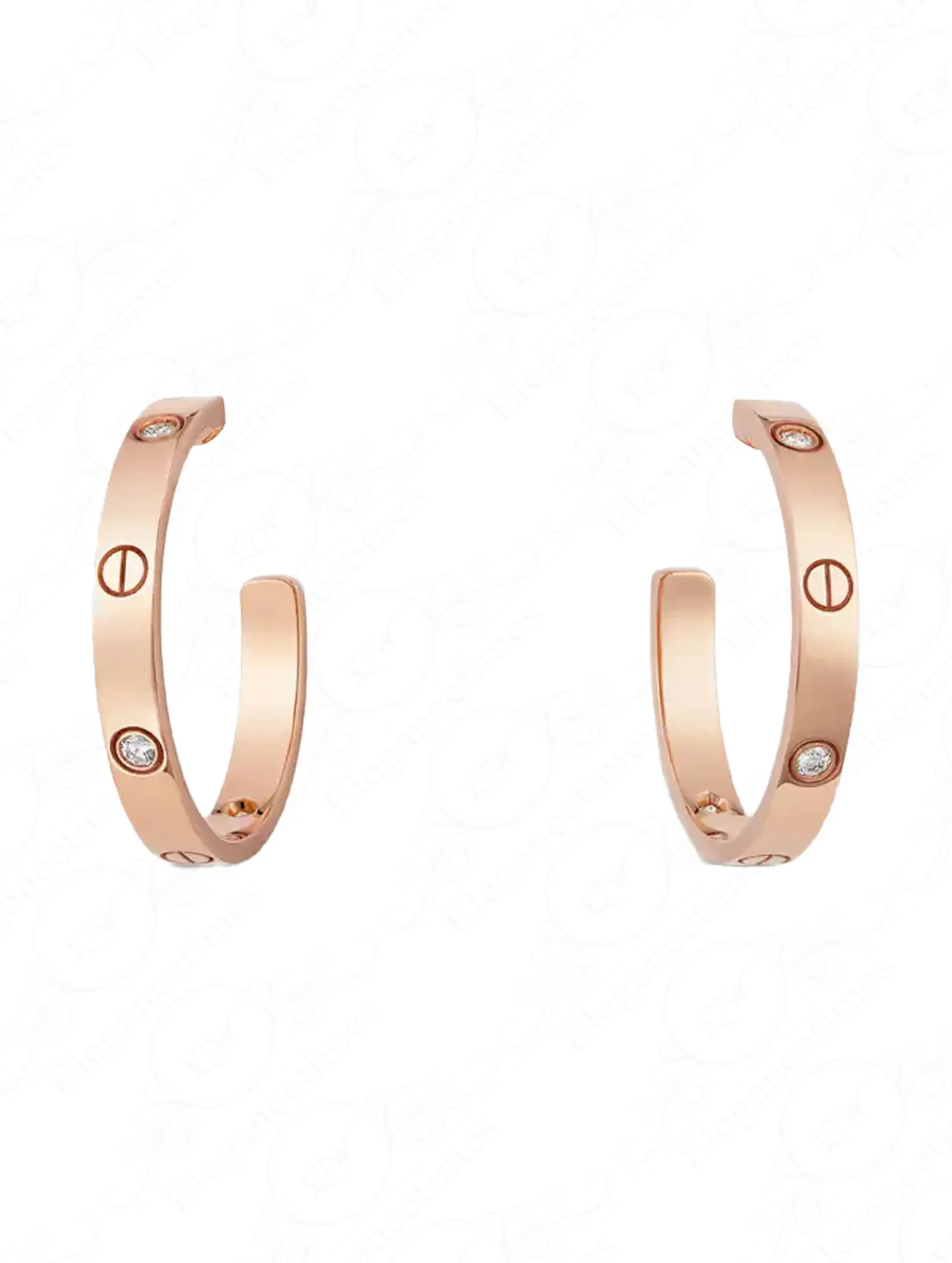 Cartier Love Earrings B8301433 - 100% Authentic