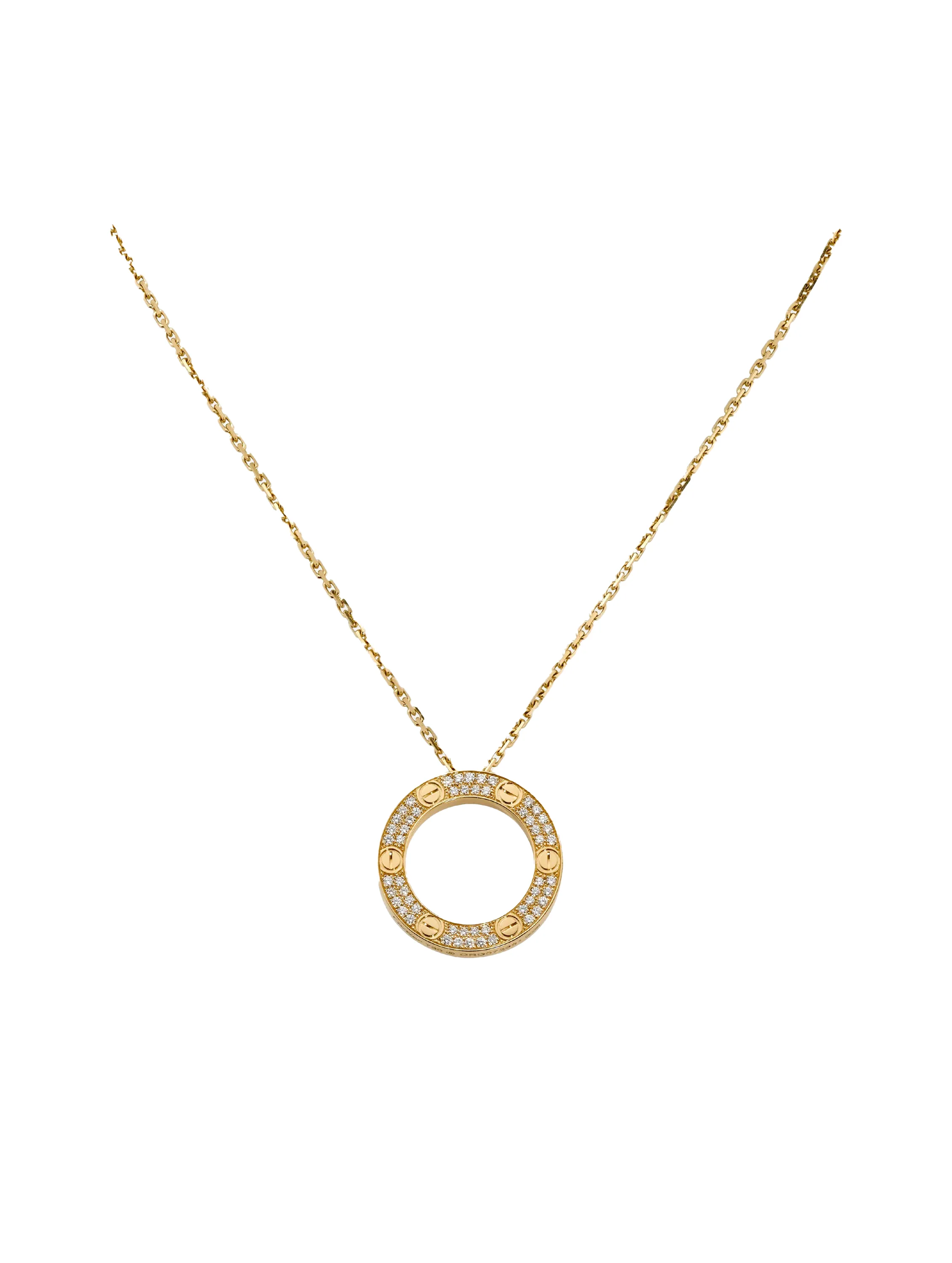 Cartier Love Pendant B7058400 - 100% Authentic