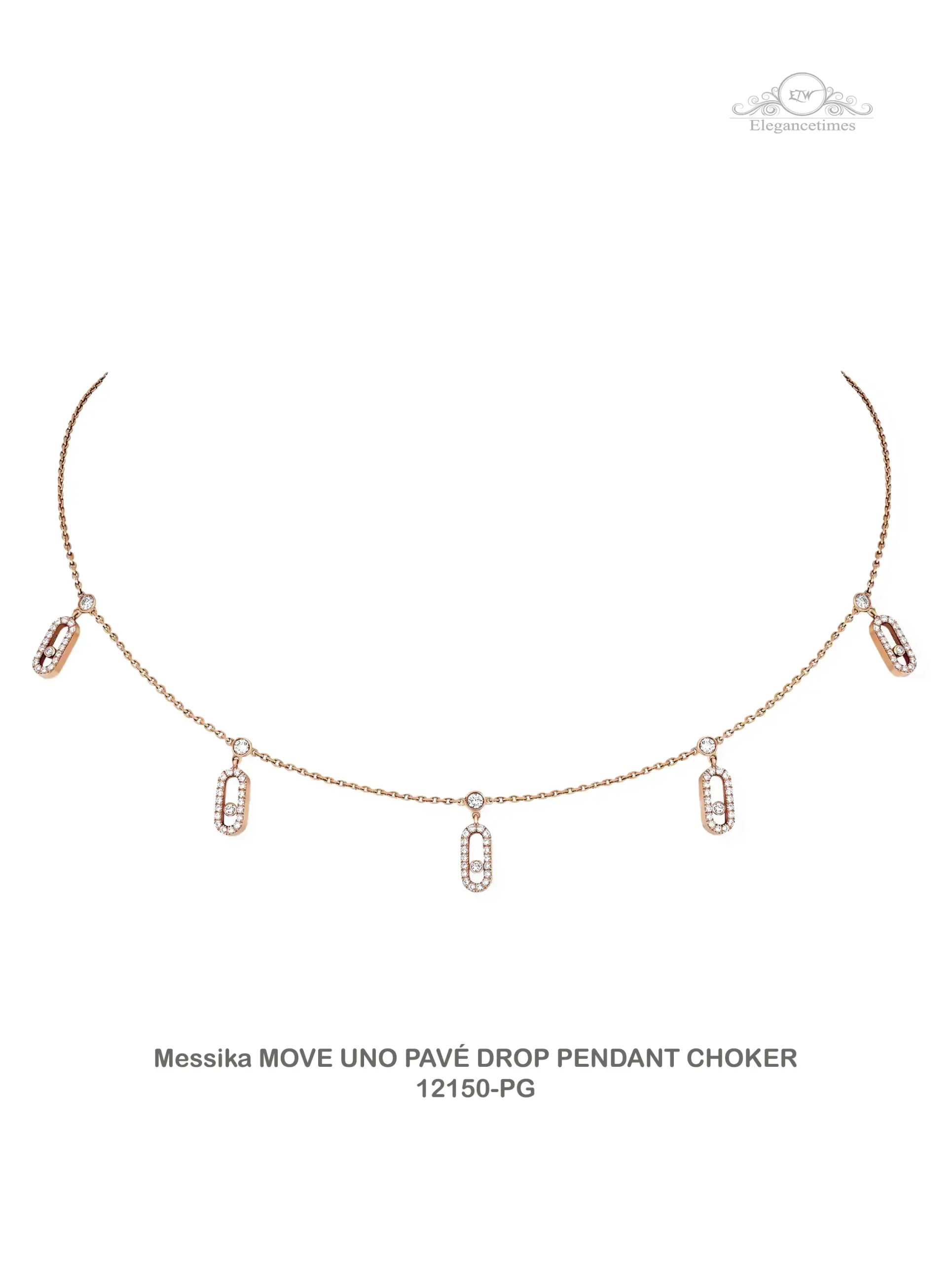Messika Choker Pendant 12150-PG - In Dubai