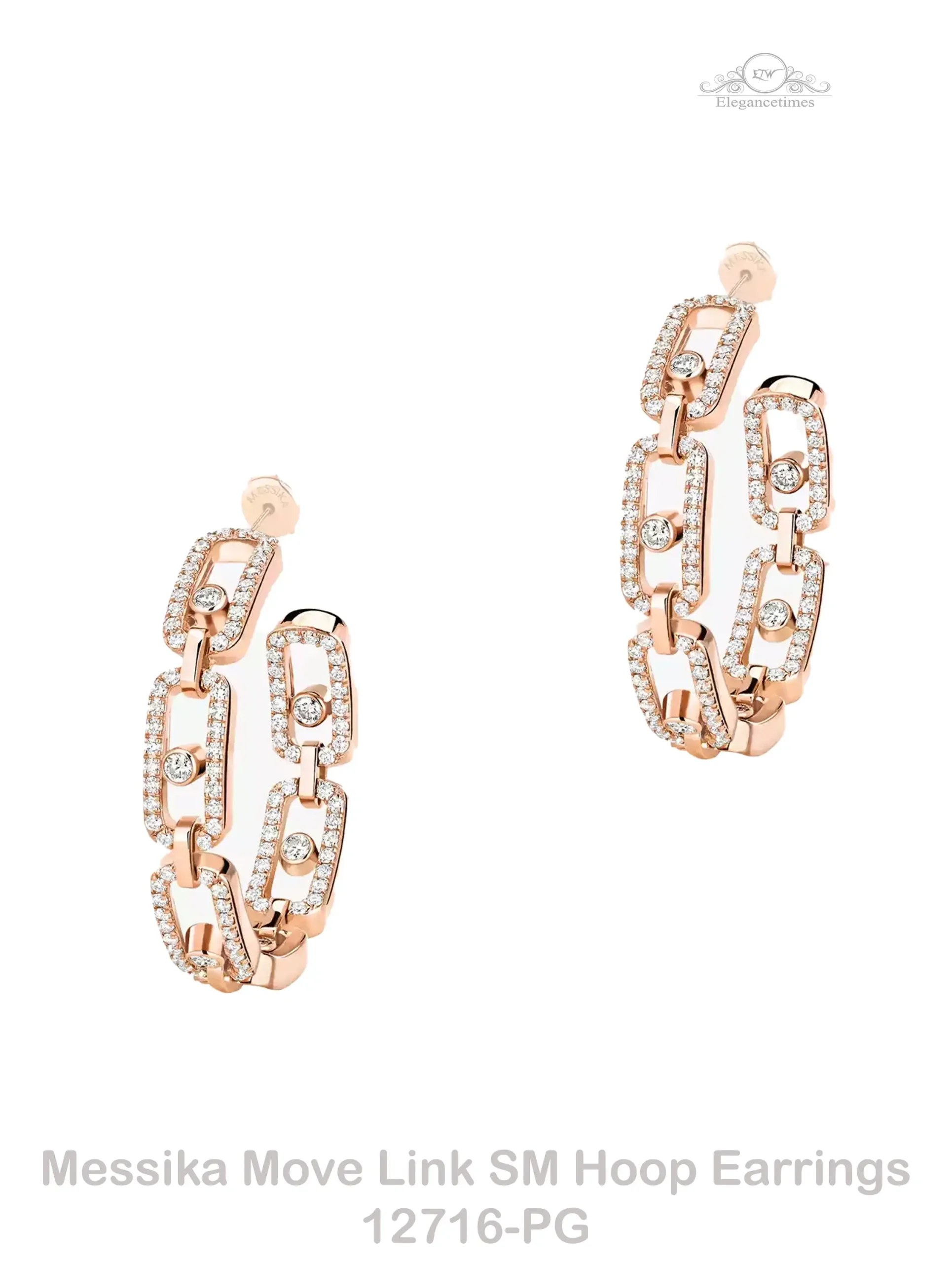 Messika Move Link Hoop Earrings - In Dubai