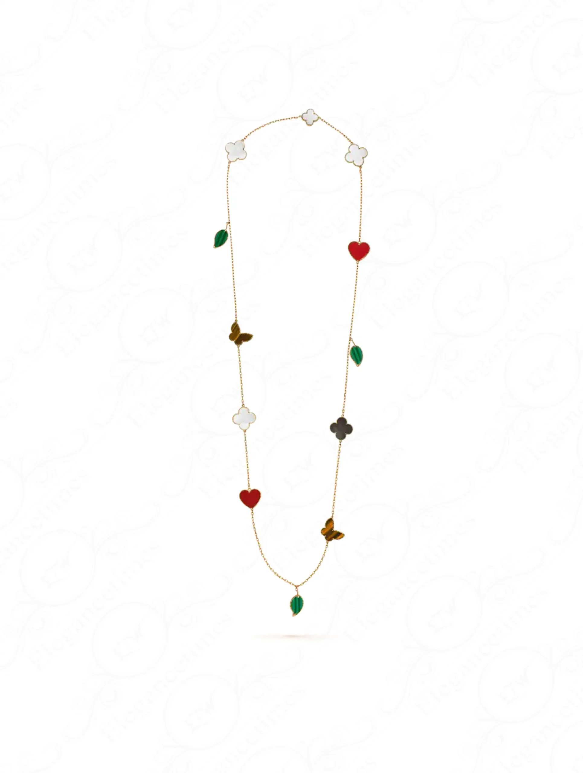 Authentic Lucky Alhambra Long Necklace VCARD80100