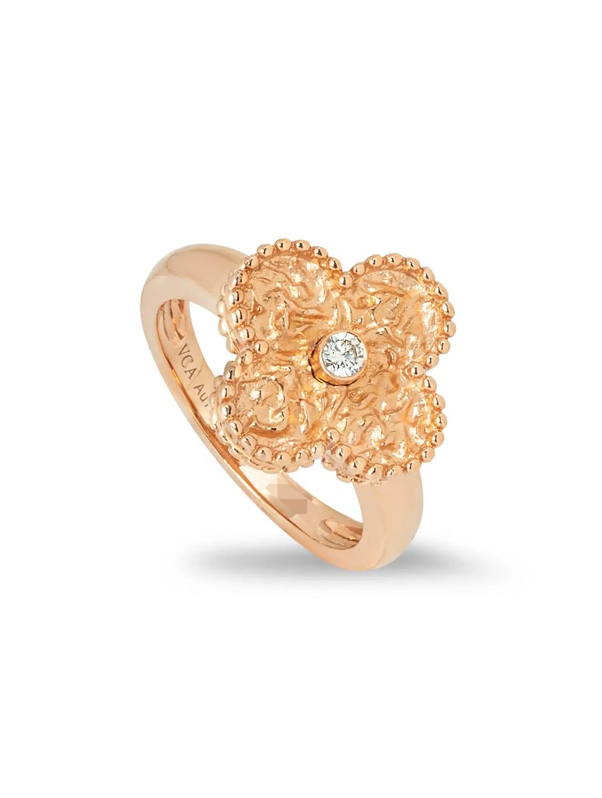 Van Cleef Arpels Ring Diamond Textured - Original- Dubai