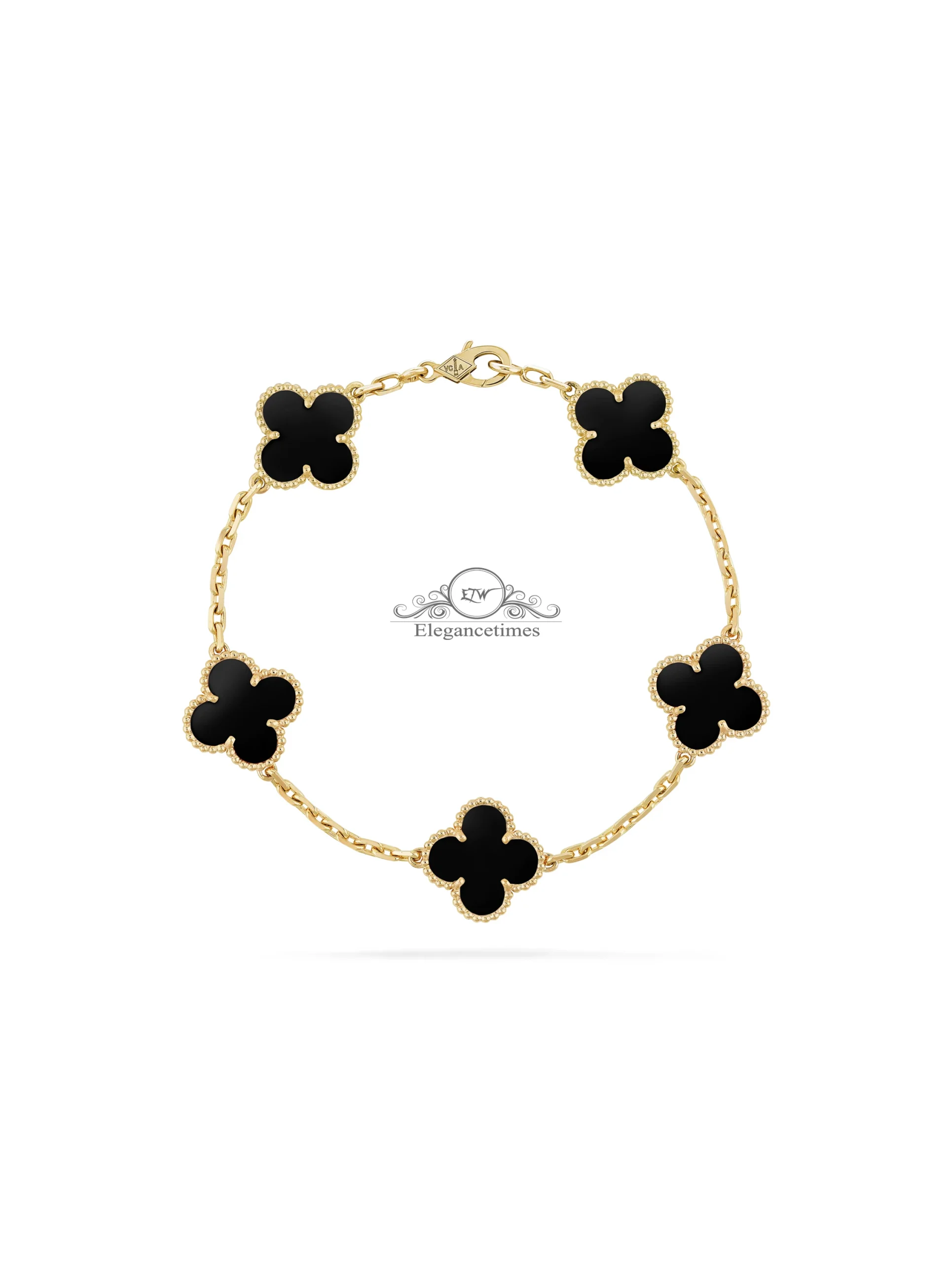 Van Cleef & Arpels Alhambra Bracelet Onyx - ELEGANCETIMES