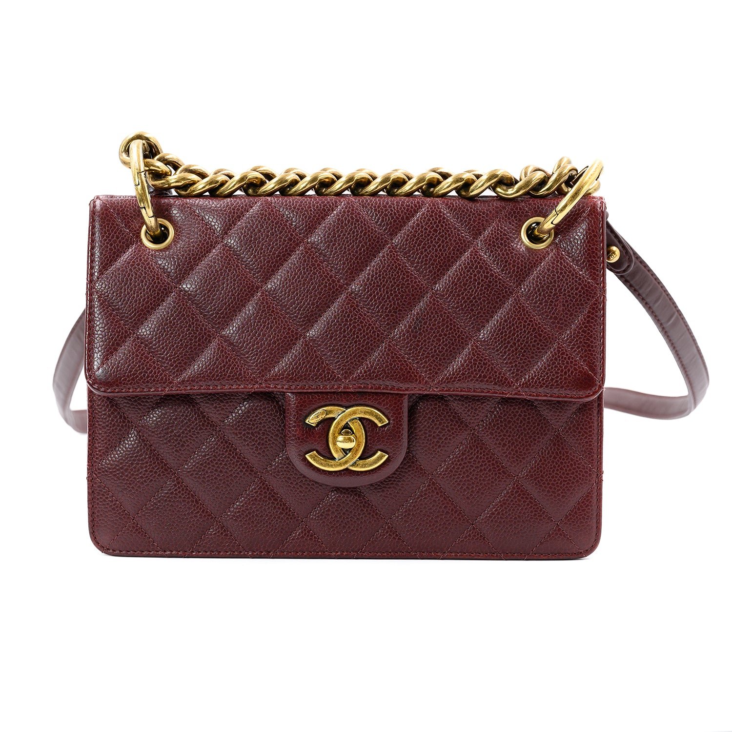 Chanel Burgundy Medium Retro Class Flap Bag