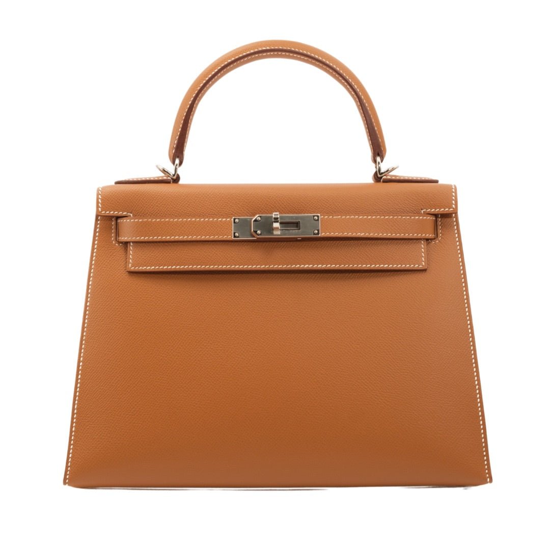 Hermès Kelly 28 Sellier Gold Epsom with Palladium