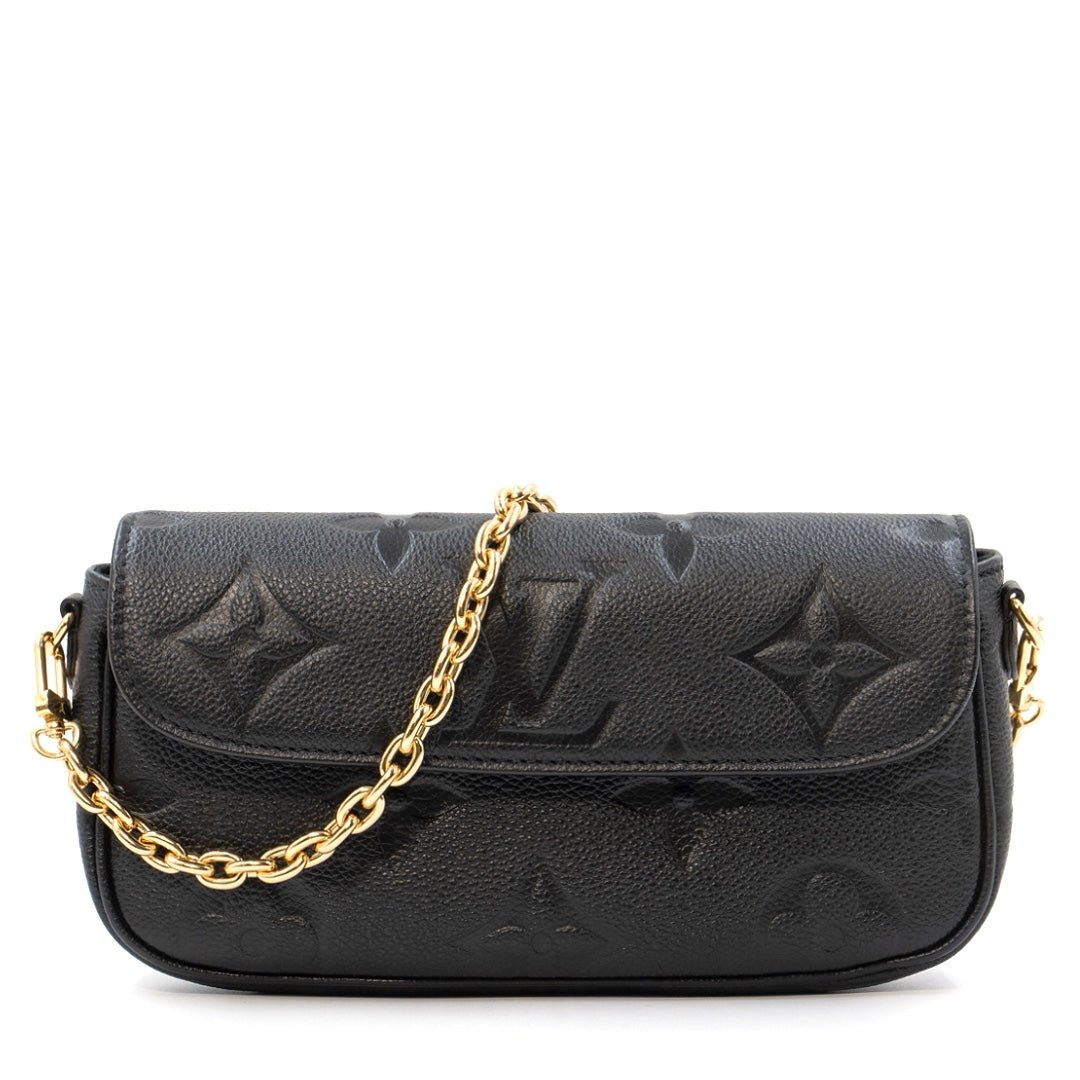 Louis Vuitton Ivy Wallet on Chain Black Empreinte