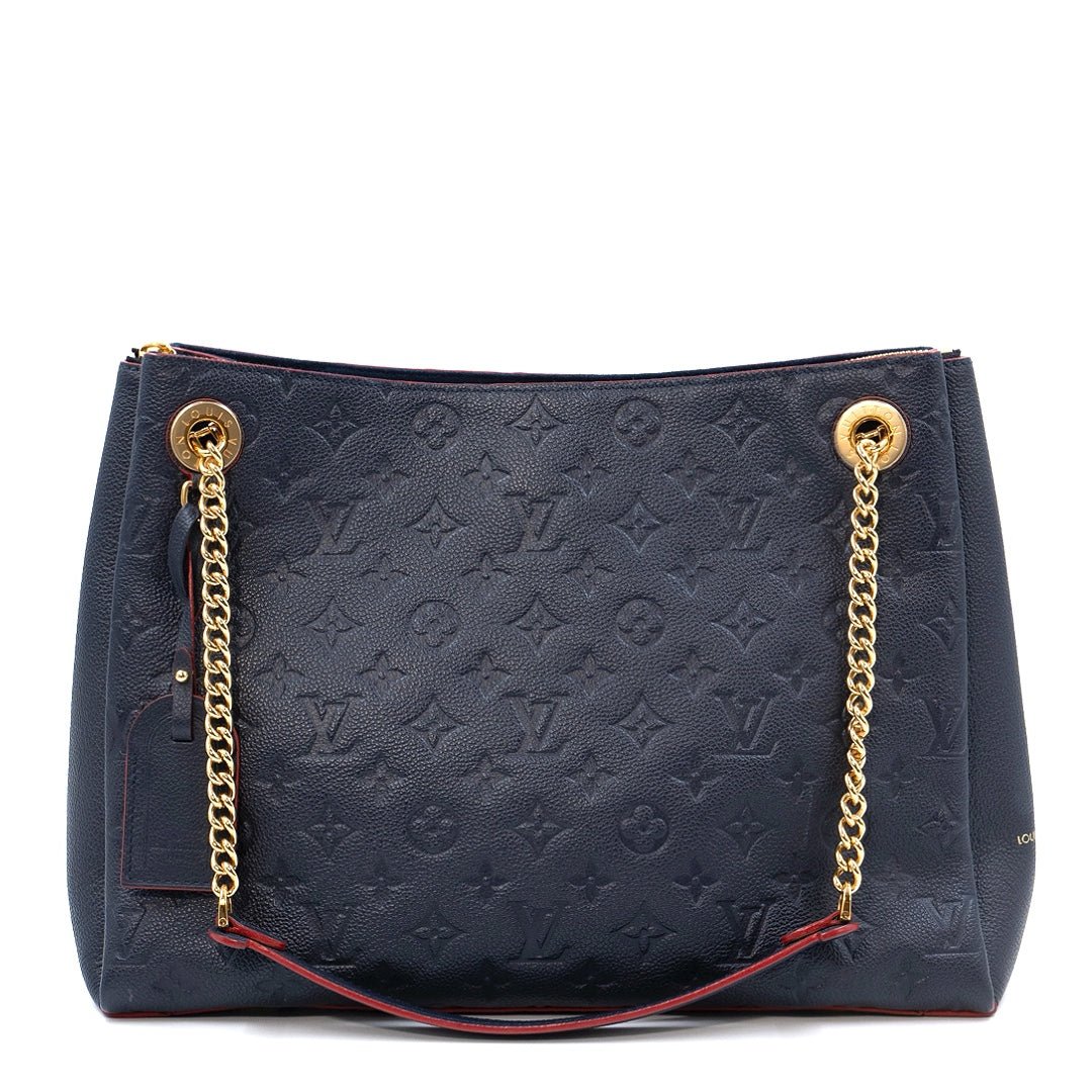 Louis Vuitton Surène MM Navy Monogram Empreinte Bag
