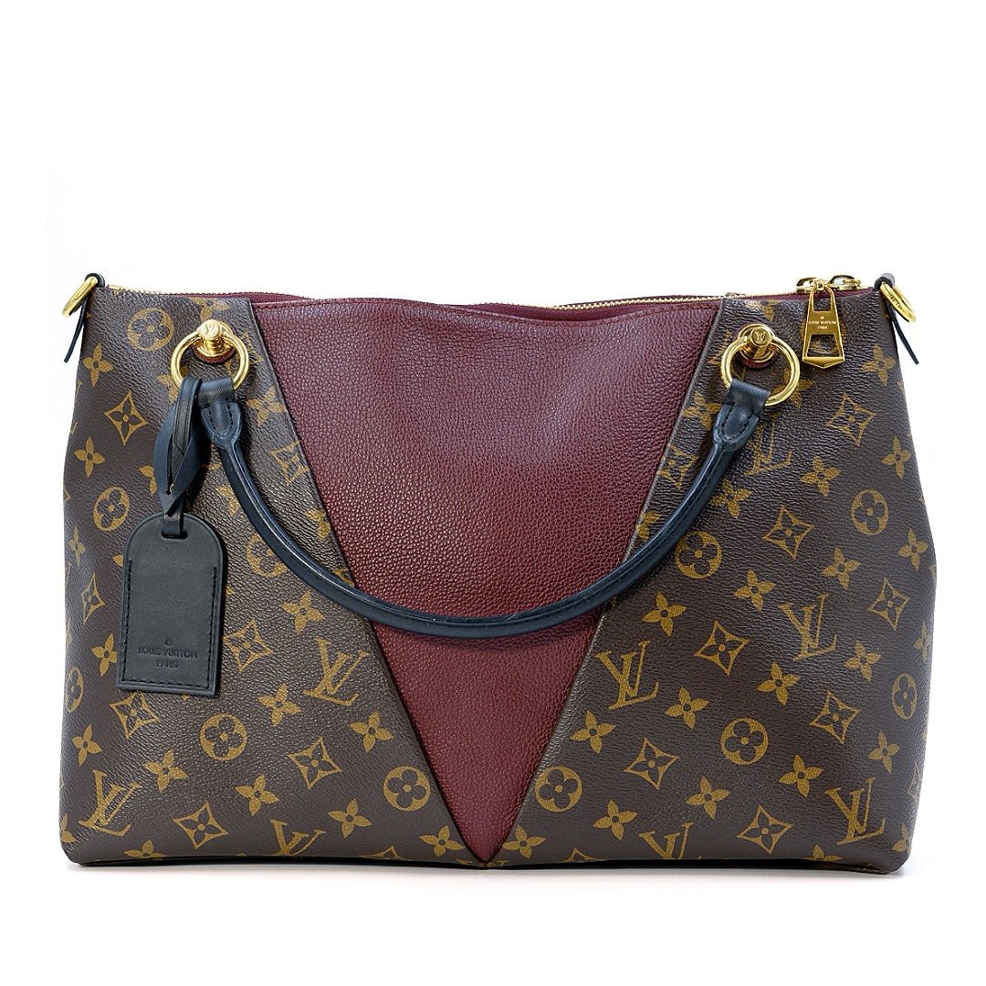 Louis Vuitton Bordeaux Monogram Canvas MM V Tote Bag