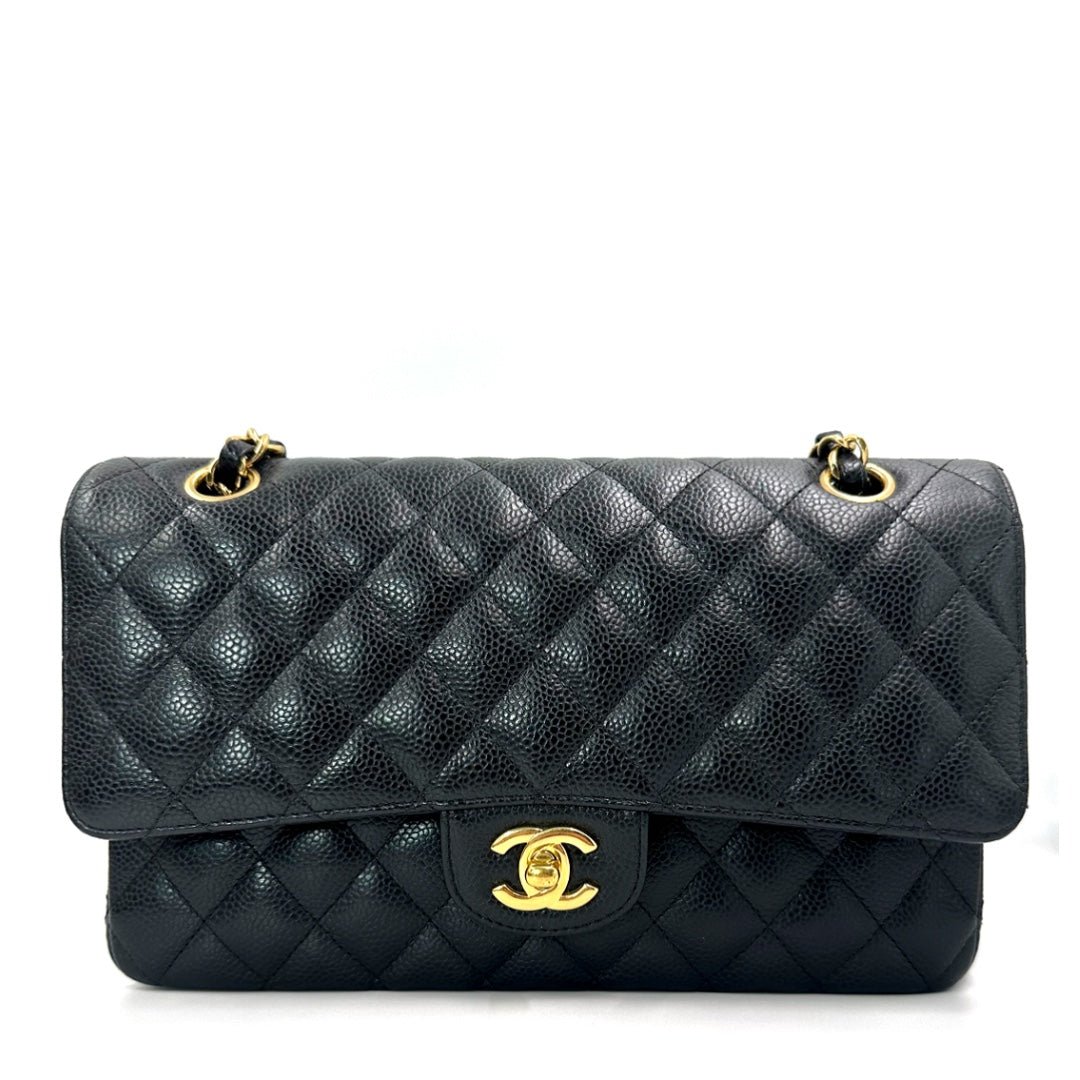 Chanel Black Caviar Leather Medium Handbag