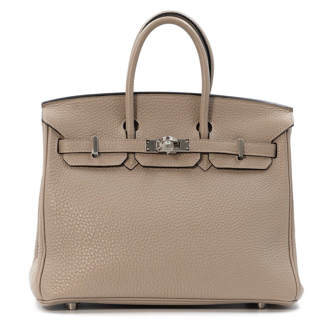 Hermès Birkin 25 Clemence Leather Handbag