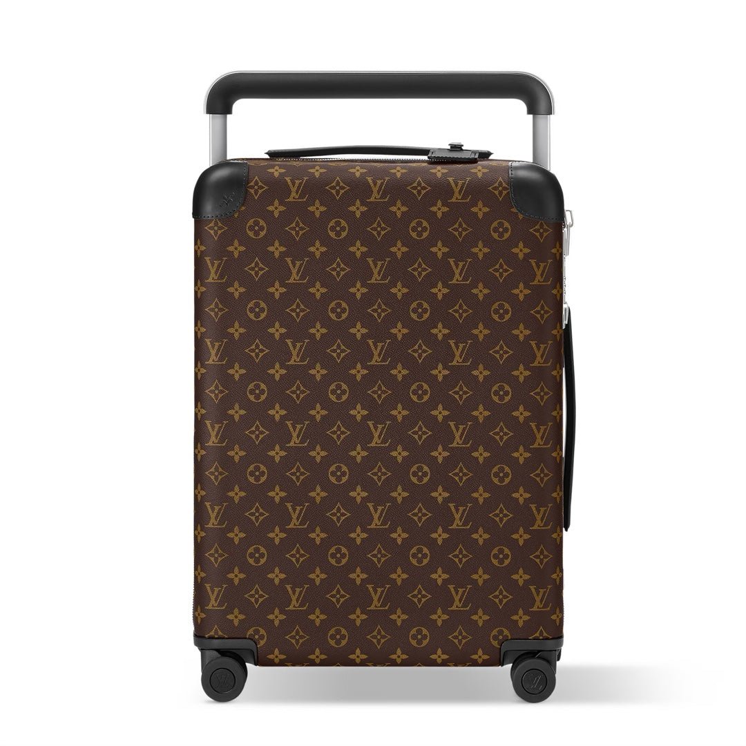 Louis Vuitton Horizon 55 Rolling Suitcase  Monogram Macassar Canvas with Aluminum Hardware