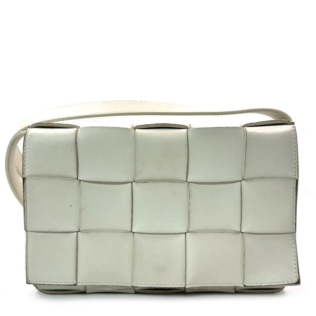 Bottega Veneta Medium Cassette Shoulder Bag in Intrecciato Leather