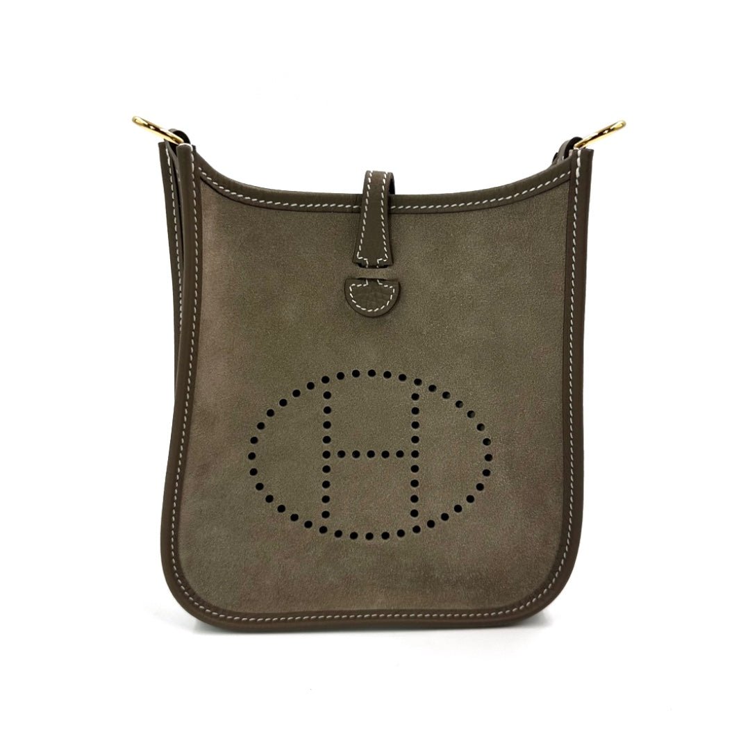 Hermès Evelyne 16 Amazone VEAU Grizzly Clemence Wooly AC GRIS CAILLOU ETOUPE Bag
