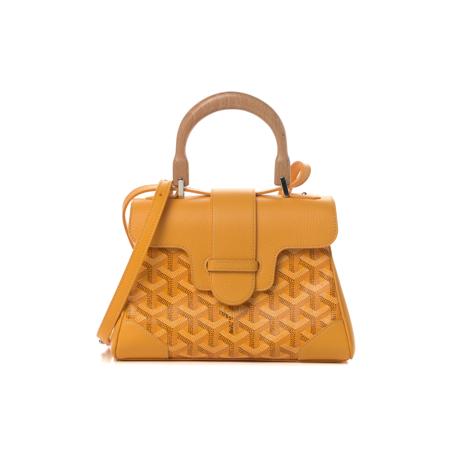 Goyard Goyardine Mini Saigon Yellow Bag