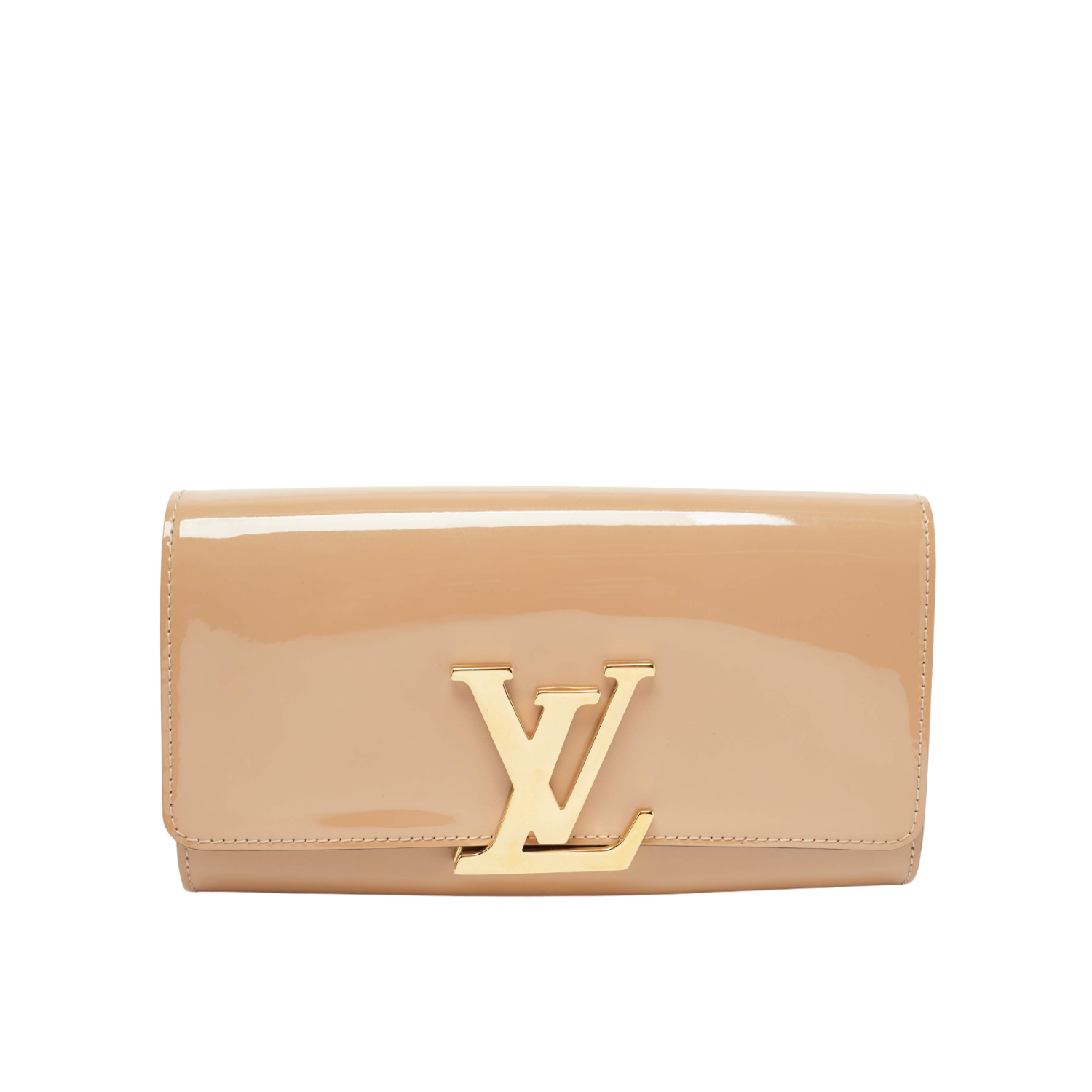 Louis Vuitton Beige Vernis Louise Clutch