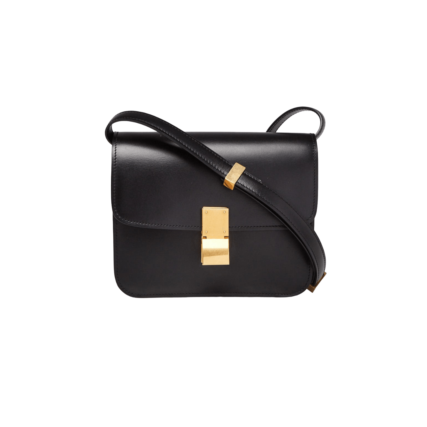 Céline Black Smooth Leather Box Bag