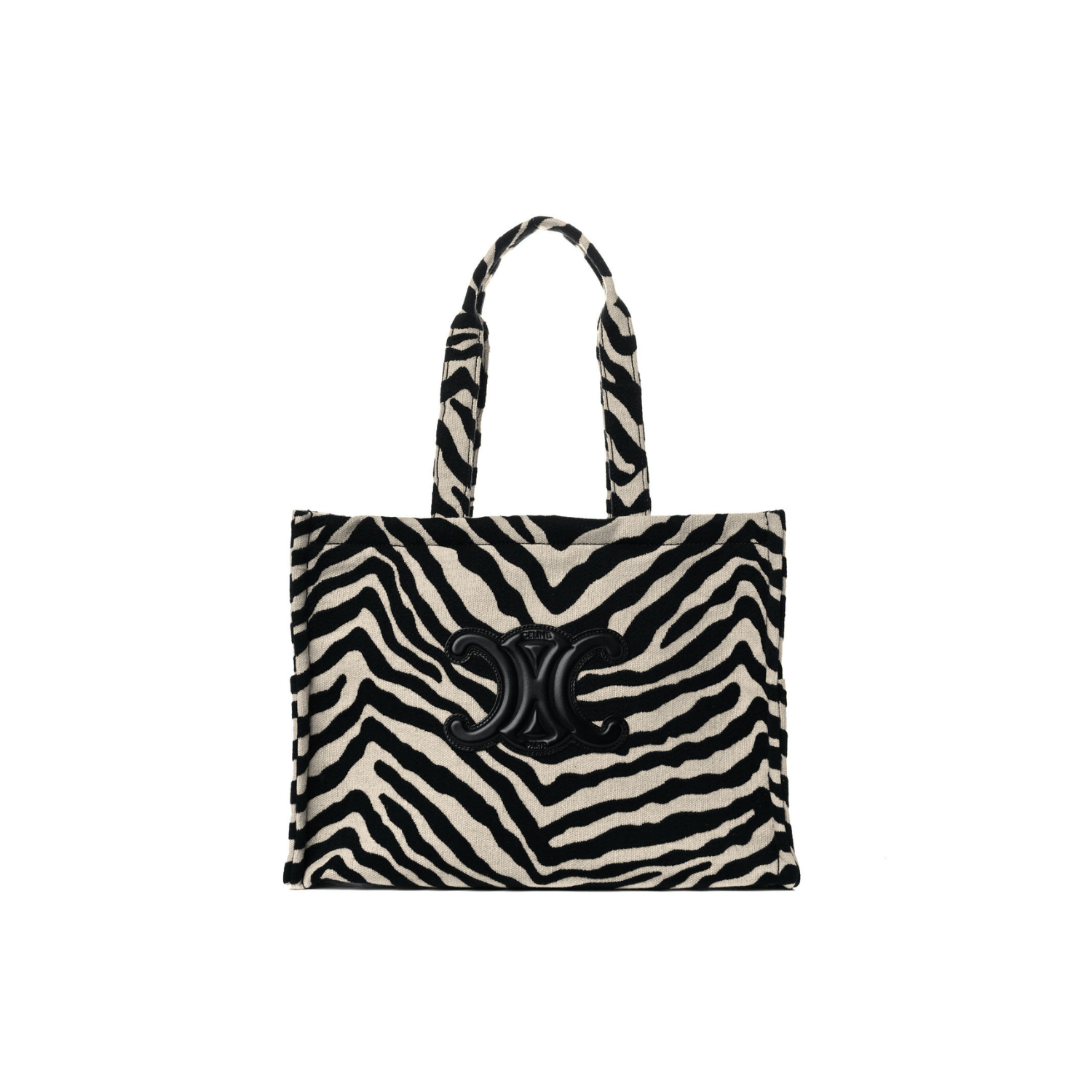 Céline  Zebra Pattern Tote Black And Off white Bag