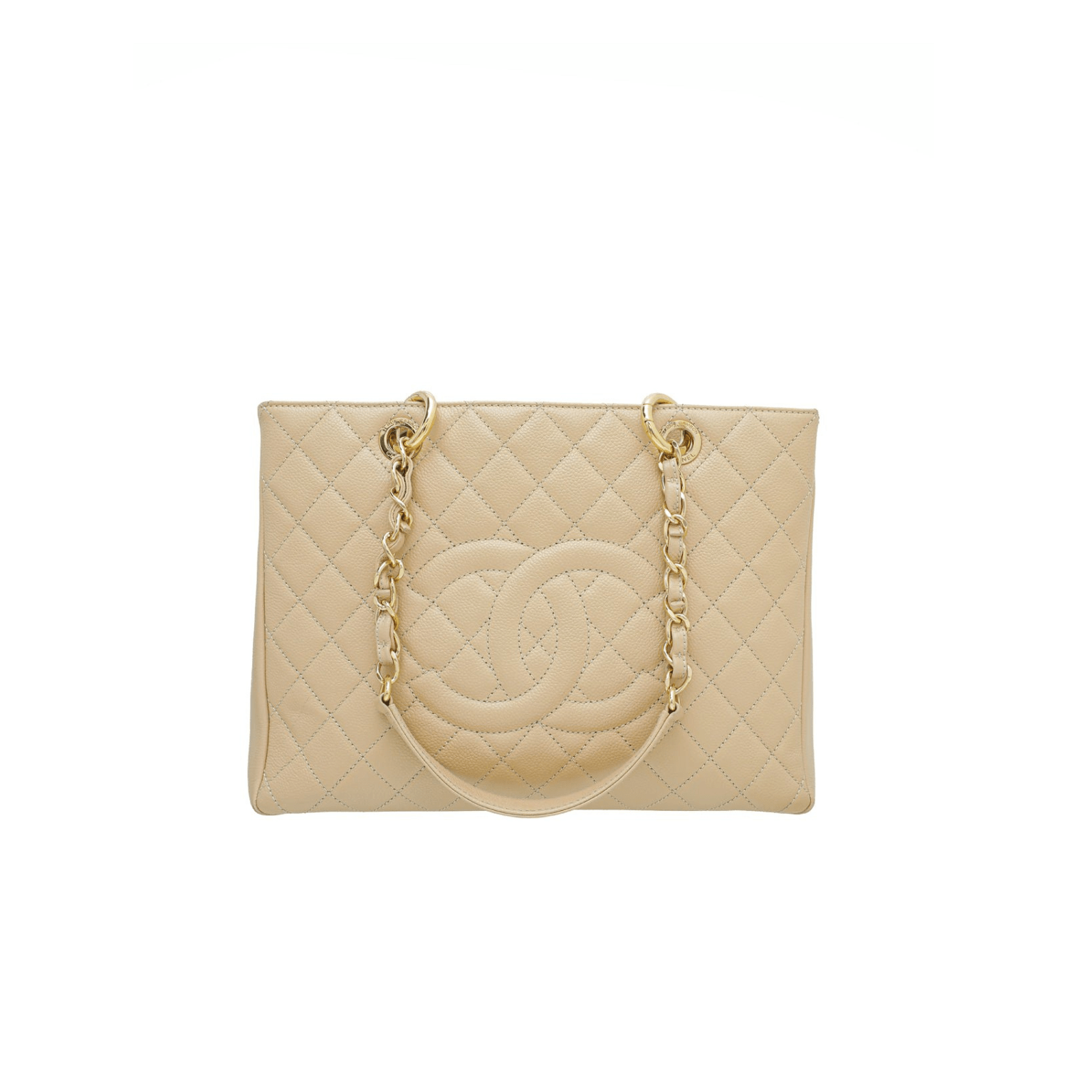 Chanel Shopper Tote Beige Bag
