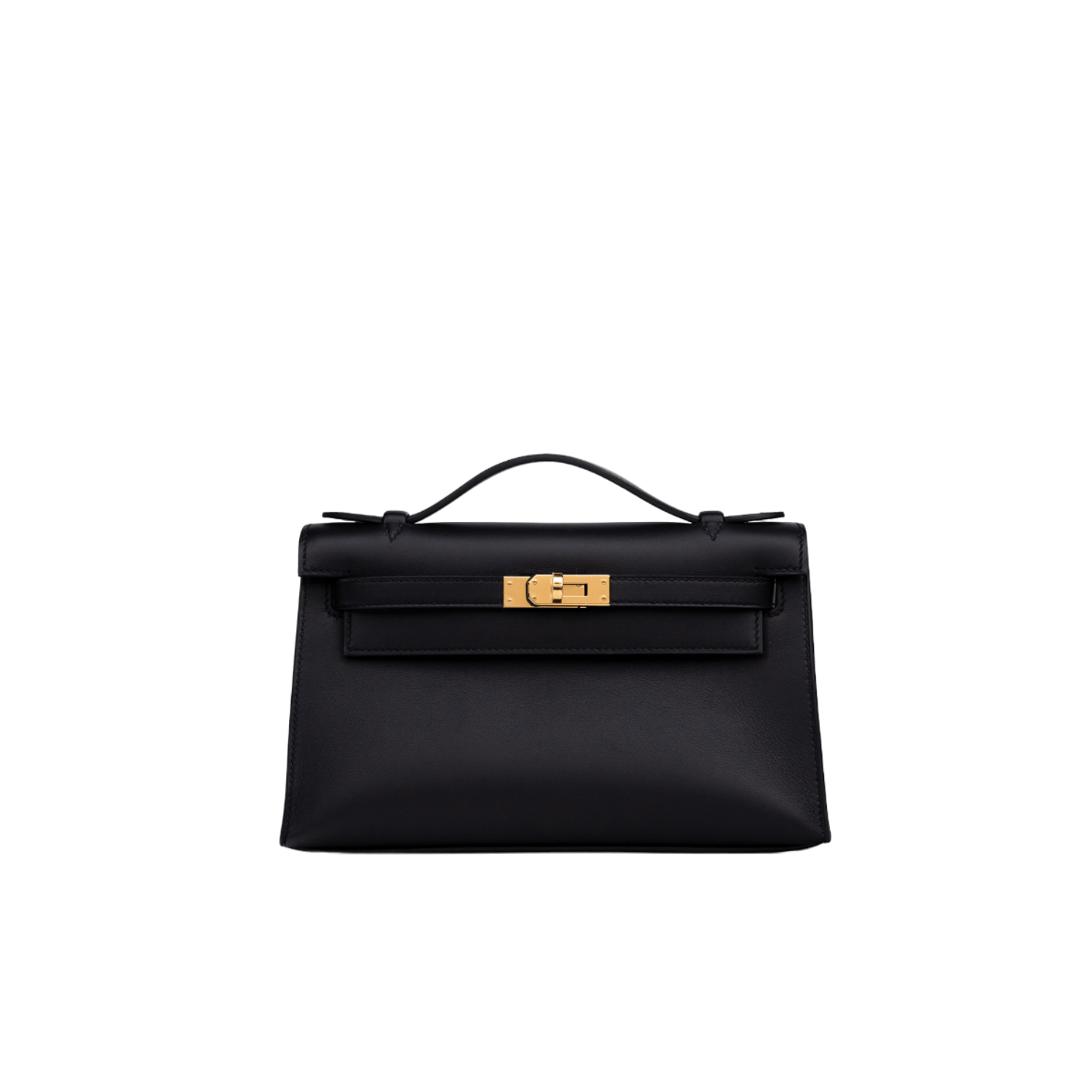 Hermès Kelly Pochette Swift Leather Black