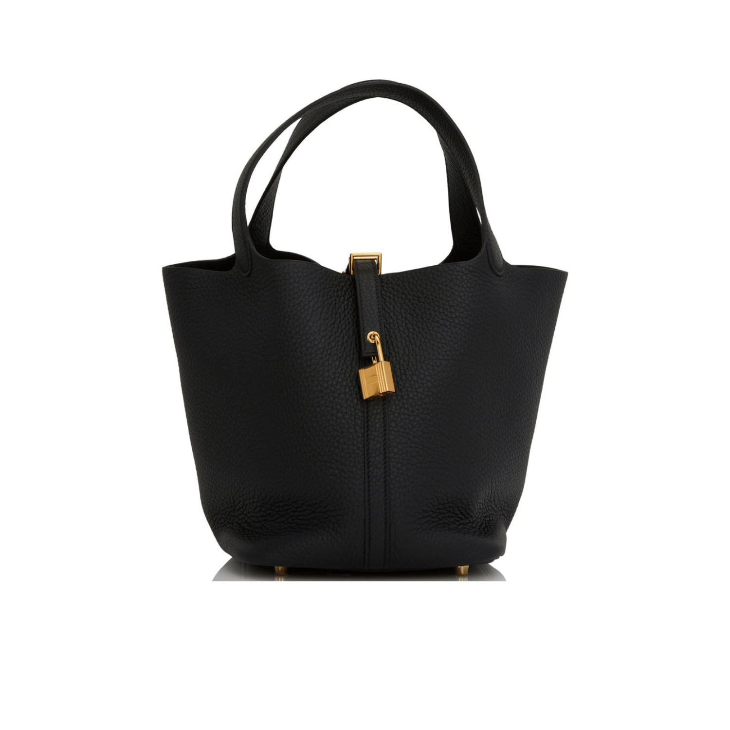 Hermès Picotin Lock 22 Black Clemence Gold Hardware