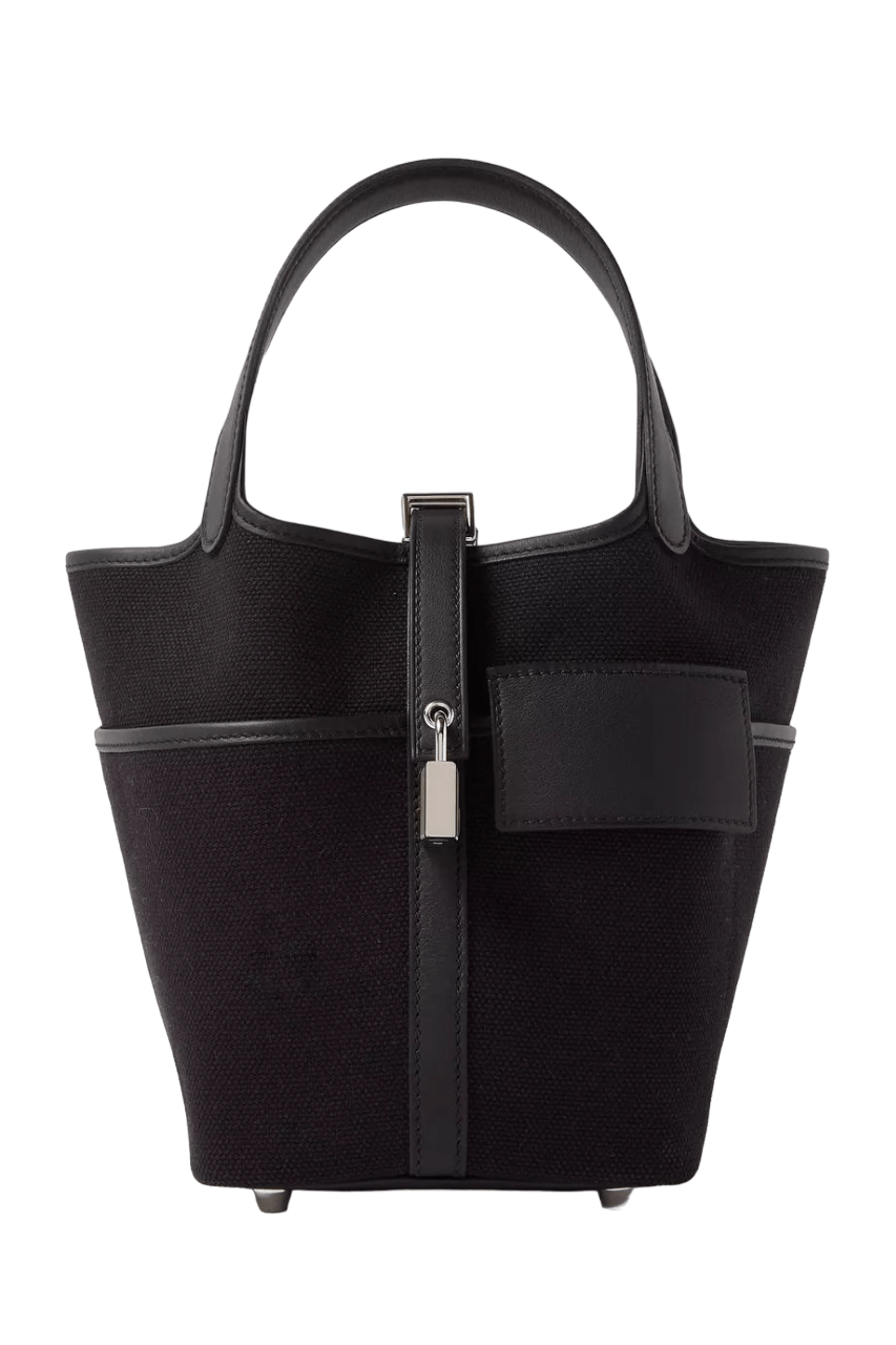 Hermès Picotin PM 18 in Black and Marine Blue Colour Bag