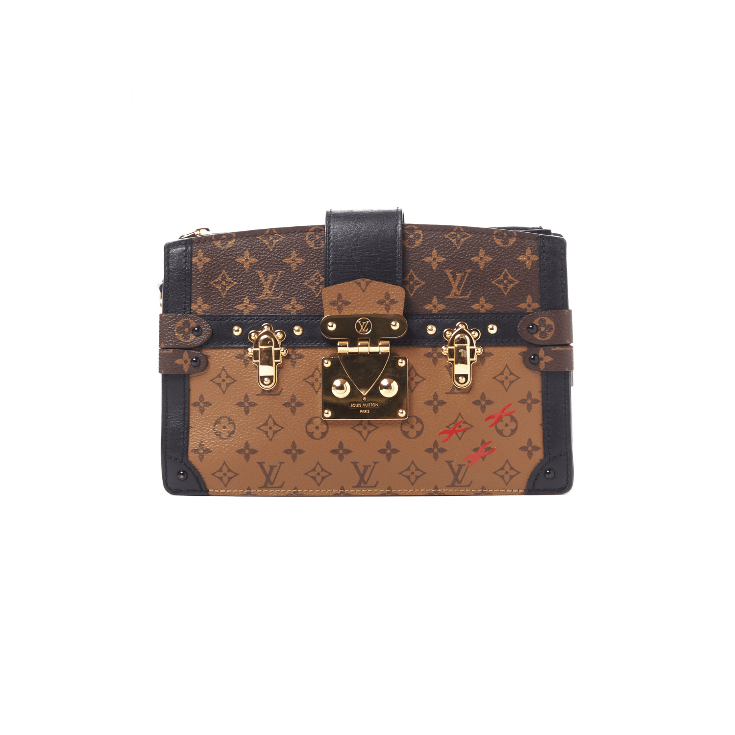 Louis Vuitton Reverse Monogram Trunk Clutch Bag